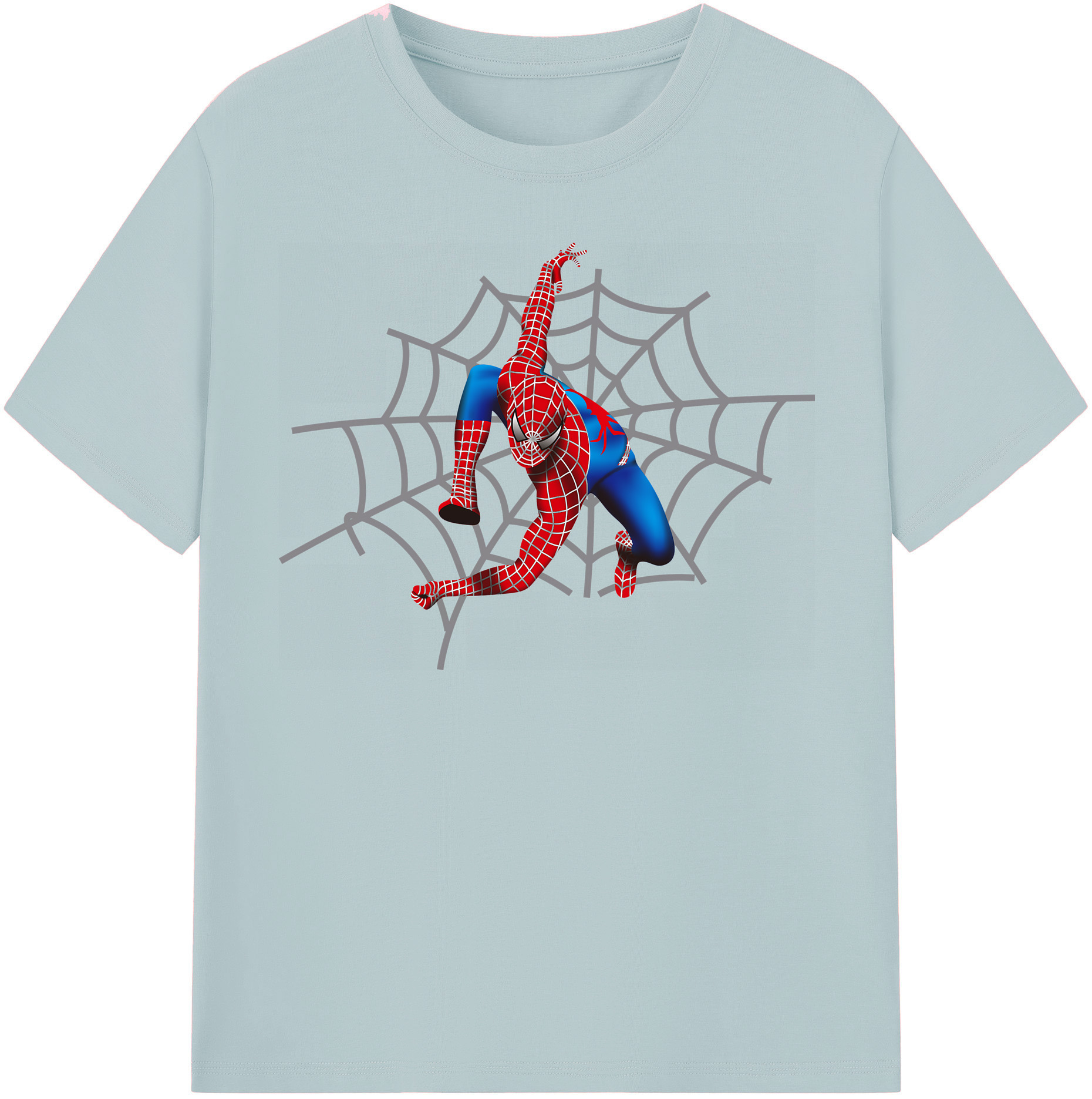 （画像用） Spider Man スパイダーマン 綿100％半袖Tシャツ（フロントプリント）
